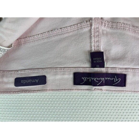 2 Pairs Gloria Vanderbilt Amanda Jeans Pink & Charcoal Grey Womens 10 NWT - Picture 5 of 16